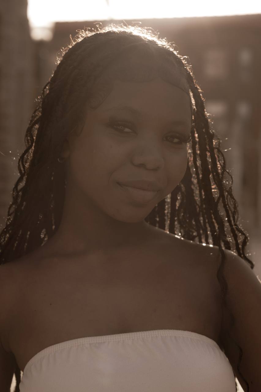 Couple under warm lights