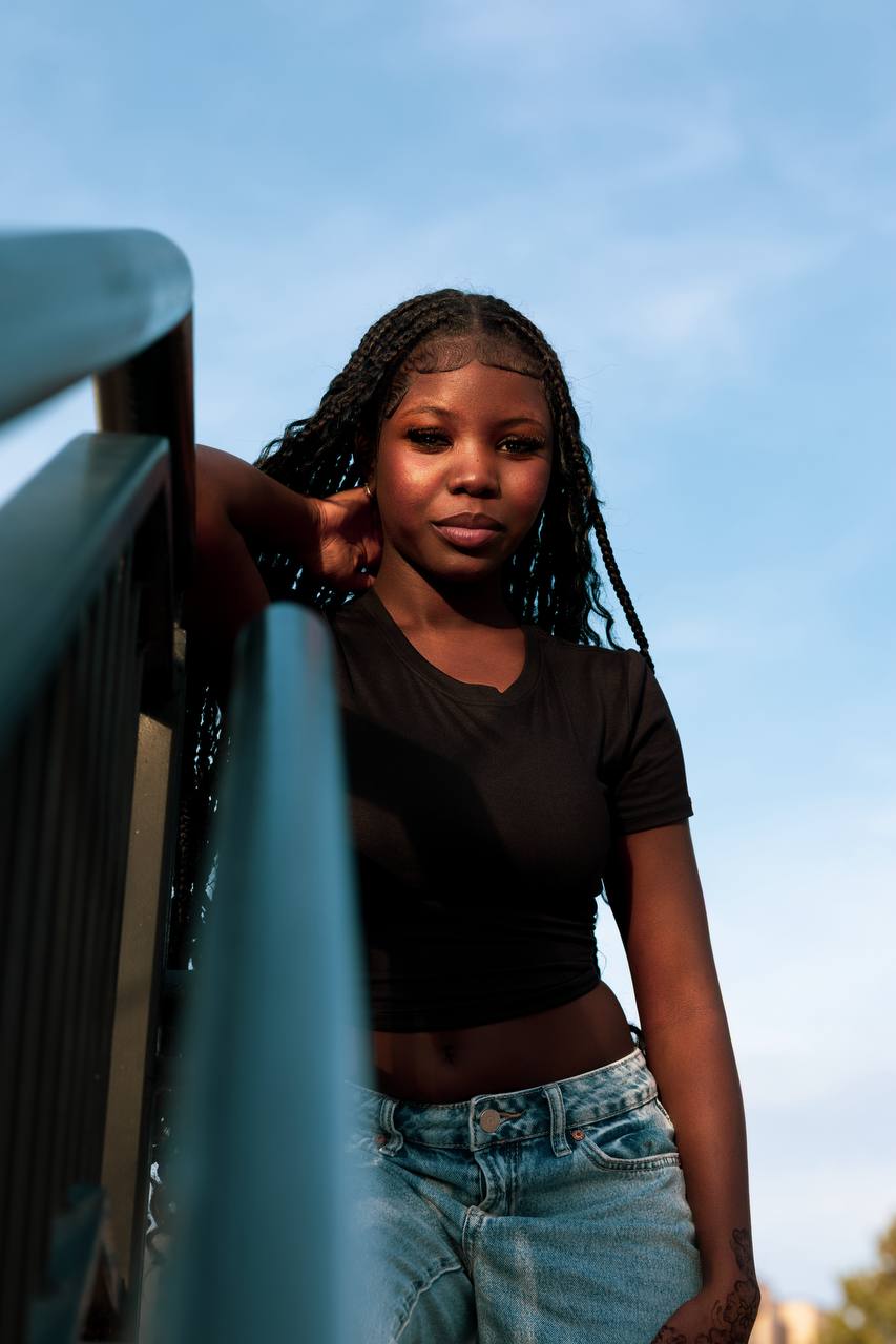 Black and white dance moment